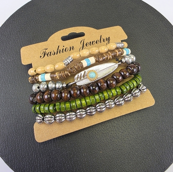 6 Pcs Set Bracelets - Picture 1 of 8